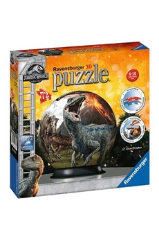 Puzzle Ravensburger Jurassic world puzzle 3d ball 72 pieces - ravensburger - puzzle enfant 3d sans colle - des 6 ans