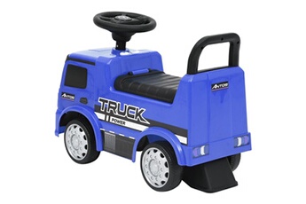 Circuit voitures GENERIQUE Jeux jouets - camion à pédales pour enfants - mercedes-benz - avec klaxon son du moteur et phare avant - bleu