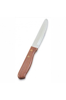 couteau pujadas couteau à steak manche bois plastique l 25,1 cm - x 12 -