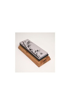 couteau kotai set d'aiguisage : pierre à eau grain 1000/6000, socle antidérapant, aplanisseur de pierre et guide d'angle à 15 degrés - - corindon200