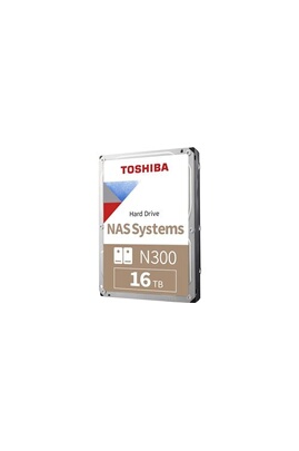Disque dur interne Toshiba 16 To N300 SATA III 3,5 7200 tr/min 512 Mo  HDWG31GUZSVA