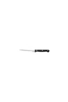 couteau stalgast couteau à steak et à pizza l 115 mm - manche noir ou marron - - noirinoxplastique