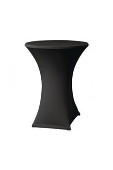 nappe de table materiel ch pro housse de table extensible noire d2 samba pour mange-debout