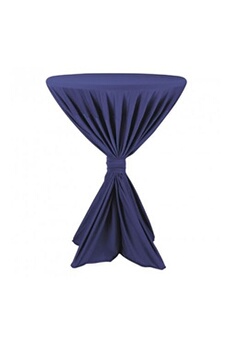 nappe de table materiel ch pro housse de table fiësta bleu foncé pour tables hautes avec plateau