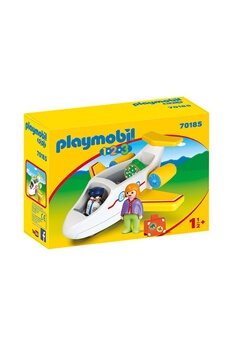Playmobil PLAYMOBIL Playmobil 70185 - 1.2.3 - avion avec pilote et vacancière