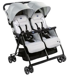 buggy Double Buggy Ohlalà Twin junior 100 cm blanc
