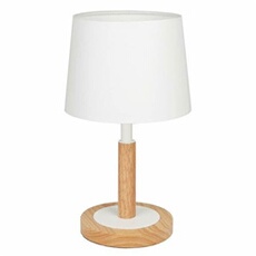 Lampe de Chevet Dimmable LED en Bois, Lumière de Lecture, Luminaire Chambre pour Enfants Style Moderne Confortable pour Les Yeux - Blanc