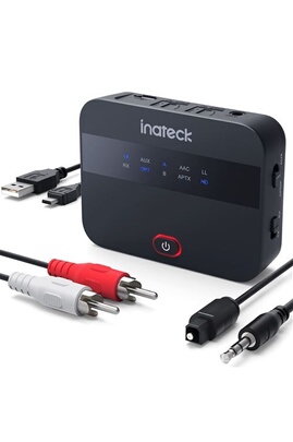 Transmetteur audio Inateck Transmetteur Bluetooth AptX HD, Adaptateur Audio  avec Panneau d'Affichage, Faible Latence, Supporte Les Câbles à Fibre  Optique
