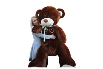 Peluche Velinda Nounours en peluche énorme teddy bear 190cm marron