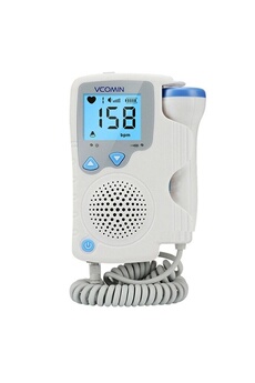 Ecoute bébé Vcomin Détecteur de fréquence cardiaque fotale prénatale doppler sonar pour bébé doppler sans rayonnement pour les femmes enceintes