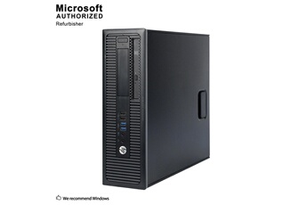 PC Unité Centrale HP Prodesk 600 G1 Sff Desktop - Intel Core i5-4570 Turbo 3.6 Ghz - Ram 16 Go - SSD 480 Go - Dvd - Usb WiFi - Dp - Vga - Windows 10 Professionnel 64 Bits