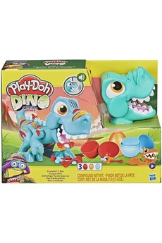 Pâte à modeler et bougie Play-doh Dino crew - croque dino - jouet pour enfants avec bruits de dinosaure - 3 oeufs a partir de 3 ans