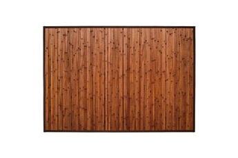 Tapis pour enfant Guizmax Grand tapis en bambou 235 x 155 cm brun acajou antiderapant rectangle