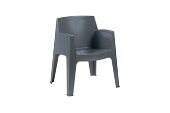 CONCEPT USINE Chaise et fauteuil de jardin (OBS) Fauteuil master gris anthracite