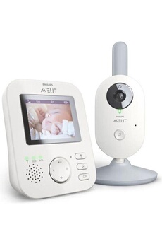 Ecoute bébé Philips Avent Scd833/01 ecoute-bébé vidéo - ecran hd 2,5p - fhss - mode smart eco