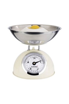 balance de cuisine korona paul balance de cuisine avec récipient de mesure plage de pesée (max.)=5 kg crème