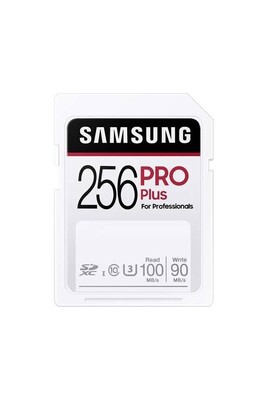 Carte mémoire SD Samsung PRO Plus MB-SD256H - Carte mémoire flash - 256 Go - UHS-I U3 / Class10 - SDXC UHS-I