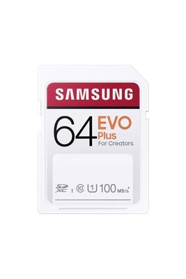Carte mémoire SD Samsung EVO Plus MB-SC64H - Carte mémoire flash - 64 Go - UHS-I U1 / Class10 - SDXC UHS-I