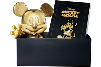 Peluche Simba Peluche mickey mouse noir et doré, édition limitée, dans un coffret cadeau,