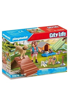 Figurine pour enfant PLAYMOBIL 70676 - set cadeau educatrice et chiens
