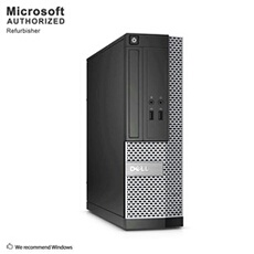PC Unité centrale OptiPlex 3020 SFF Desktop - Intel Core i5-4570 Turbo 3.6 GHz - RAM 16 Go - SSD 256 Go - USB WiFi - DVD - DP - VGA - Windows 10