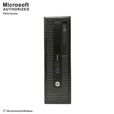 PC Unité centrale EliteDesk 800 G1 SFF Desktop - Intel Core i5-4570 Turbo 3.6 GHz - RAM 16 Go - SSD 256 Go - DVD - USB WiFi - DP - VGA - Windows 10