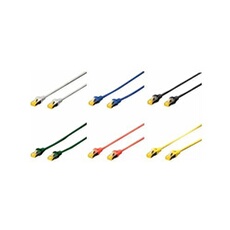 - Cordon de raccordement - RJ-45 (M) pour RJ-45 (M) - 25 cm - SFTP - CAT 6a - sans halogène, moulé, sans crochet - bleu (pack de 10)
