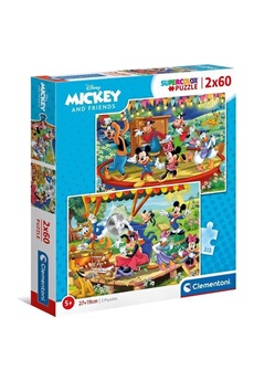 Puzzle Clementoni 2x60 pieces - mickey and friends
