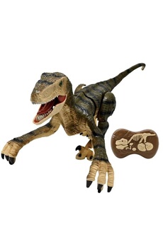 Figurine pour enfant Lexibook Rc velociraptor - dinosaure de simulation télécommandé - francais
