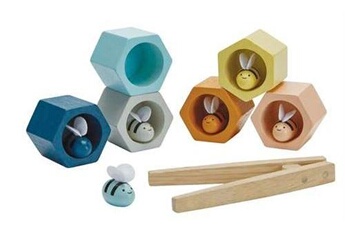 Autres jeux créatifs Plan Toys Jouets en bois plantoys nid d abeilles couleurs tendres