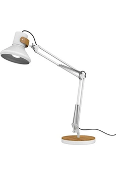 lampe de bureau unilux lampe de bureau à led baya bamboo, blanc - bambou