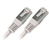 APM France Câble RJ45 Vers Coaxial 2 M – Adaptateur TV Murale, Connecteur RJ45 Mâle / Prise TV 9.52 Mm Mâle, Couleur Blanche