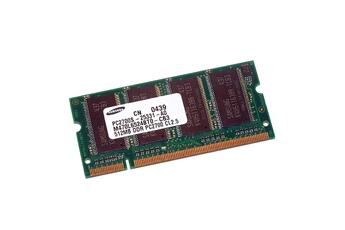 Barrette Mémoire Samsung 512Mo Ram Pc Portable Sodimm Samsung M470L6524Bt0-Cb3 Ddr1 Pc-2700 333Mhz
