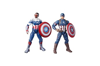 Figurine pour enfant Hasbro Marvel - pack 2 figurines marvel legends 2022 captain america: sam wilson & steve rogers 15 cm