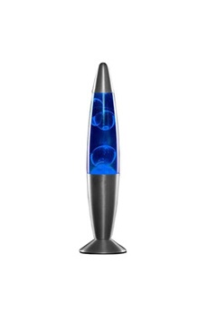 lampe à poser straße tech lampe à lave bleu magma fusée vintage année 70 + ampoule de rechange -