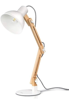 lampe de bureau tomons lampe de bureau led, lampe de table à bras réglable, lampe de lecture protection des yeux pour lecture, travail, blanc lampe de chevet [classe