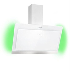 Hotte aspirante - Aurora Eco 90 - 550 m³/h - 90 cm - éclairage LED - Blanc