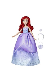Poupée Disney / Princess Disney princesses - life - poupée mannequin ariel - 10 combinaisons de tenues, jouet pour enfants des 3 ans