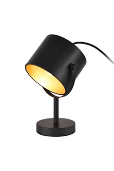 lampe de bureau premium xl lampe de bureau farstorp en métal hauteur 25 cm noir [lux.pro]
