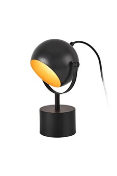 lampe de bureau premium xl lampe de bureau finja e27 en métal 31 cm noir [lux.pro]