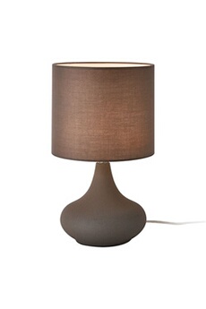 lampe de bureau premium xl lampe de bureau pilgrimstad 34 cm en métal et textile anthracite gris [lux.pro]
