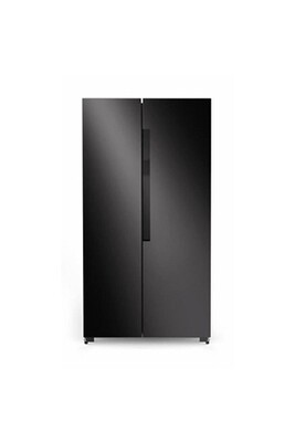 Refrigerateur americain Amsta Amsbs430bx - réfrigérateur américain - 410 litres - no frost - 41 db - classe f - side by side - display inside - noir