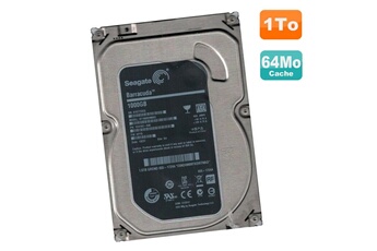Disque Dur Interne Seagate Disque Dur 1To Sata 3.5" Seagate Barracuda St1000Dm003 1Ch162-040 Ap15 64Mo