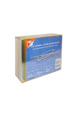 Rangement CD / DVD KONEKTIKPC Boitier cd slim 1CD transparent pack 10