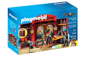 Figurine de collection PLAYMOBIL Playmobil 5658 play box et accessoires - les pirates