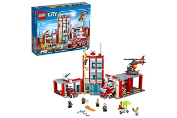 Figurines personnages Lego Lego city - la caserne des pompiers - 60110 - jeu de construction