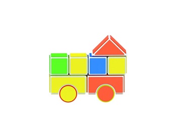 Autres jeux créatifs Venteo Jeu de construction crea block - venteo - jaune - enfants