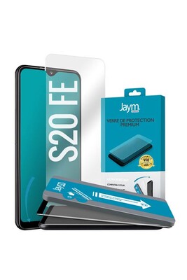Protection d'écran pour smartphone Jaym - Verre de Protection Premium pour Samsung Galaxy S20 FE - Plat 2.5D - Garanti à Vie Renforcé 9H Ultra Résistant Qualité supérieure Asahi -