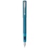 Plume Parker Vector XL bleu canard - corps acier satiné brillant - Pointe moyenne - Encre bleue - Stylos et écritures Plume Parker Vector XL bleu canard - corps acier satiné brillant - Pointe moyenne - Encre bleue - Stylos et écritures