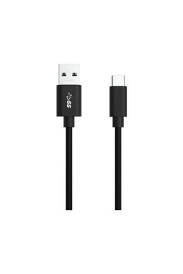 Câble USB USB 3.2 Gen1 (USB 3.0) USB-A mâle, USB-C® mâle 1.20 m noir  connecteur aluminium, gaine TPE, connecteur utilisable des deux cotés  1700-0080